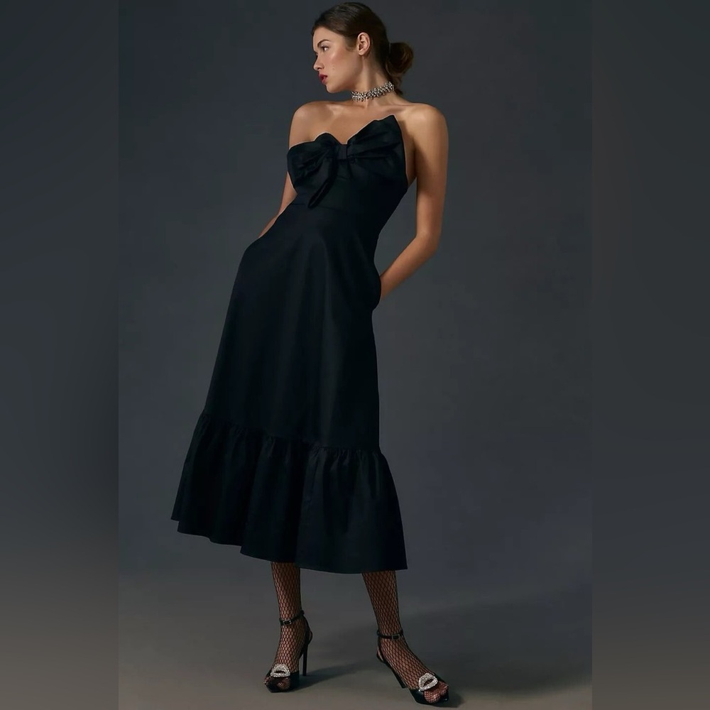 Anthropologie Hutch Bow-Tie Maxi Dress - Picture 3 of 4